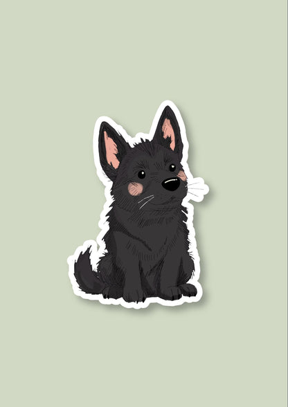 Pet Sticker – 024 German Shepherd Black
