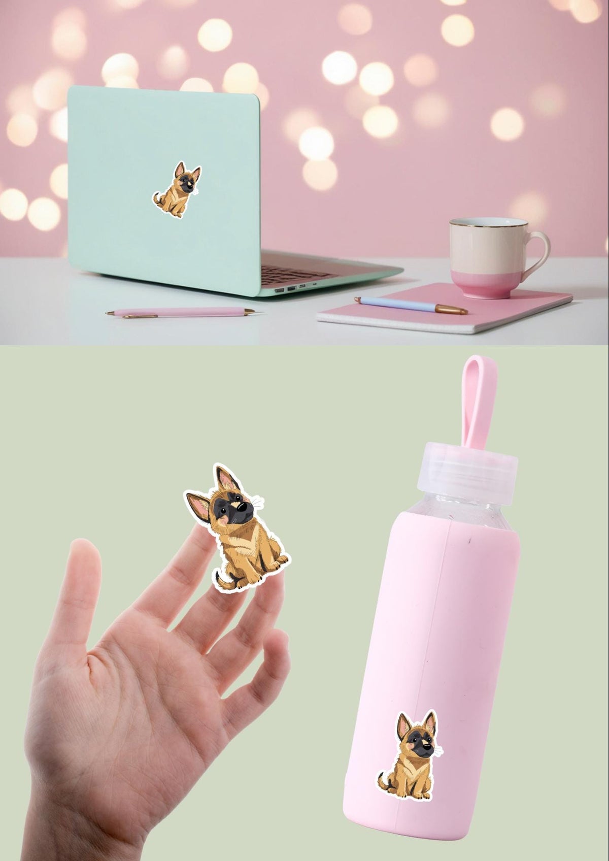 Pet Sticker – 022 Belgian Malinois Cream