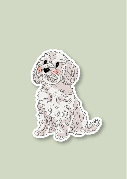 Pet Sticker – 021 Cavoodle White