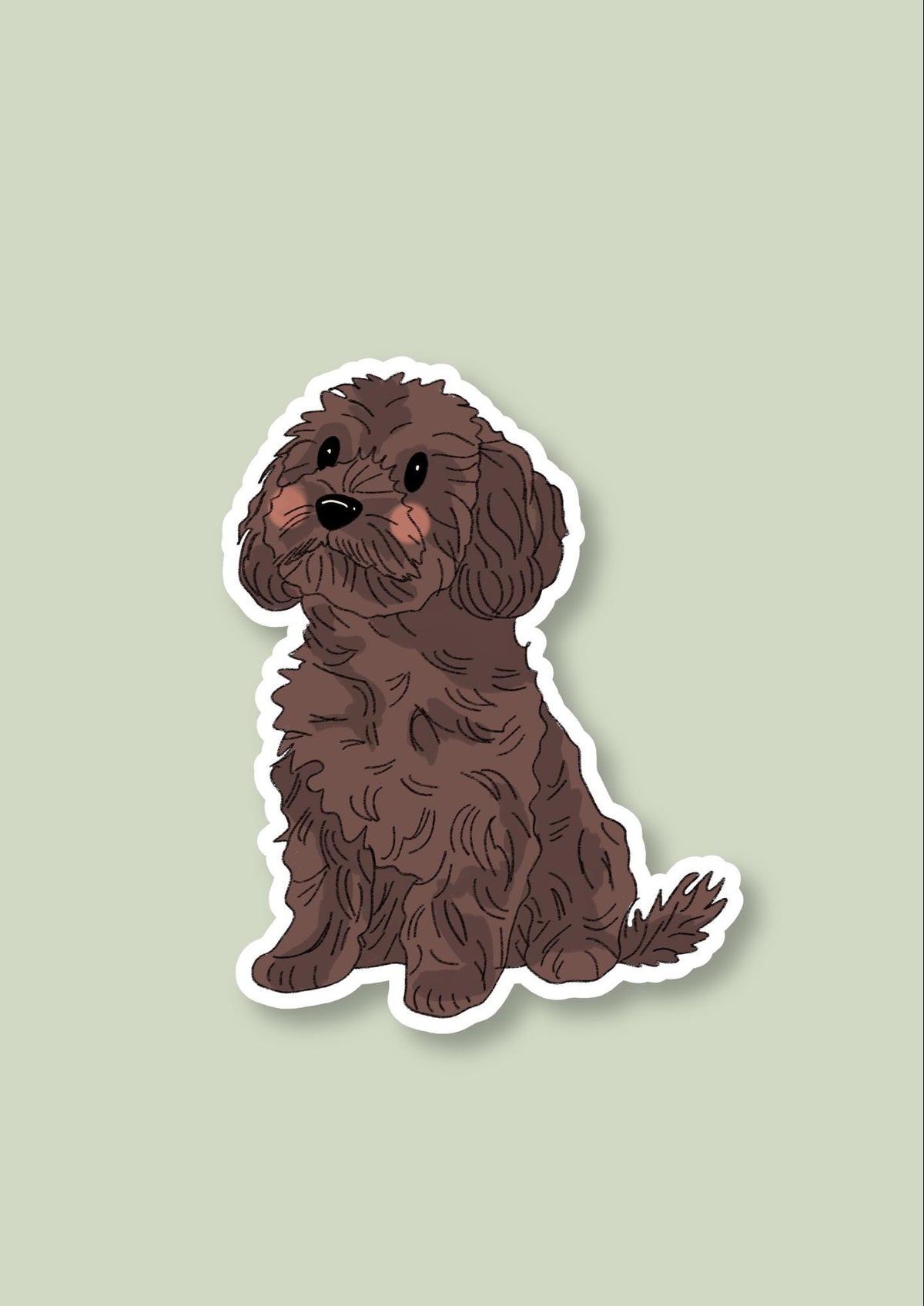 Pet Sticker – 020 Cavoodle Brown