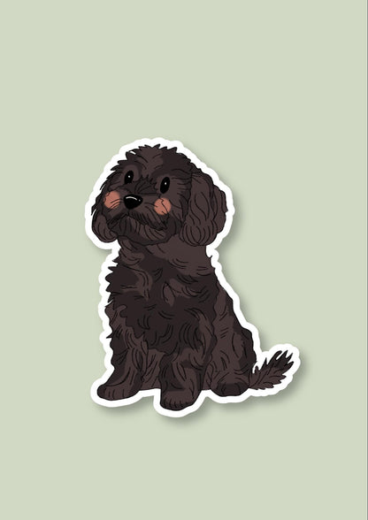 Pet Sticker – 019 Cavoodle Black