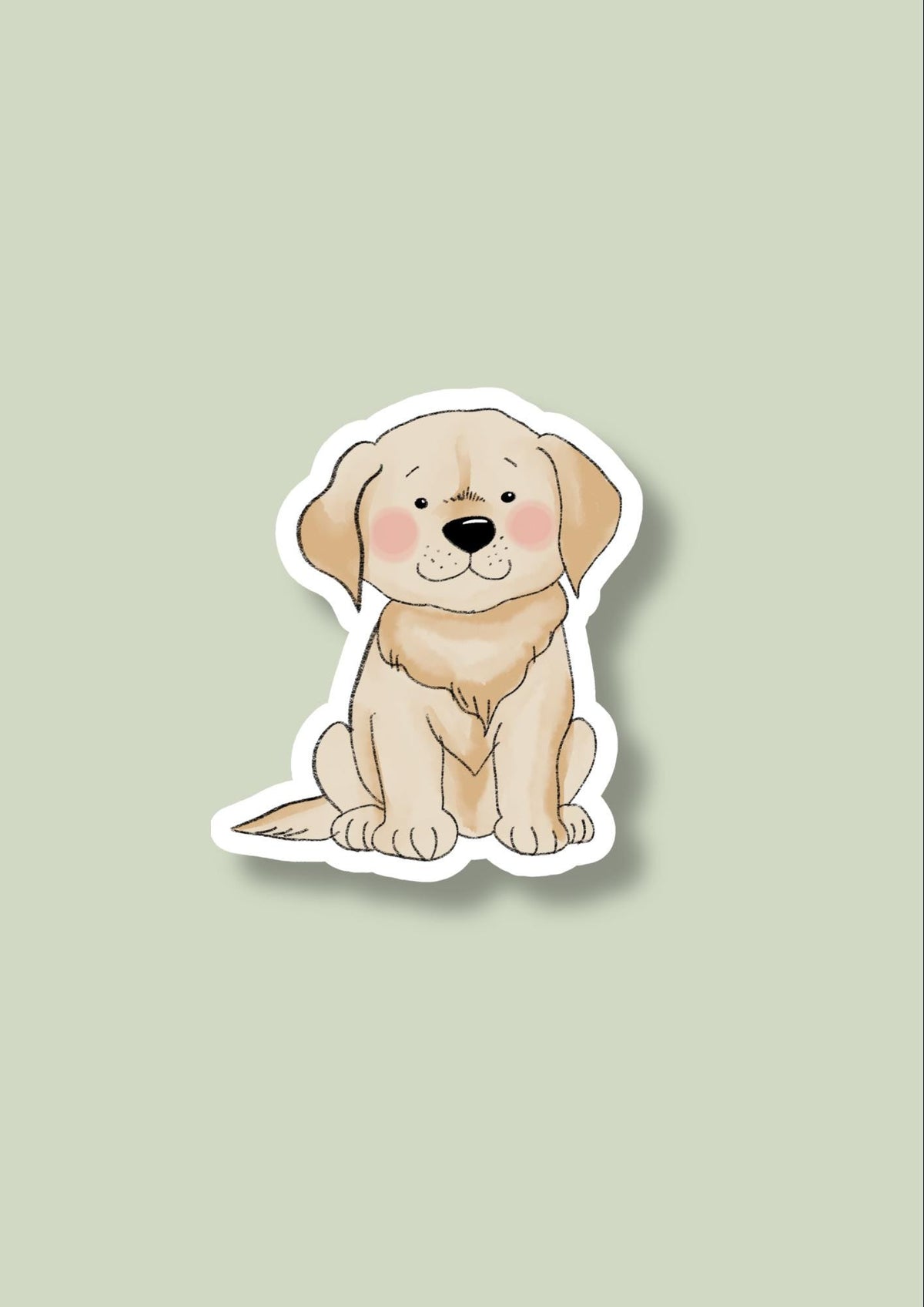 Pet Sticker – 014 Labrador Retriever Yellow