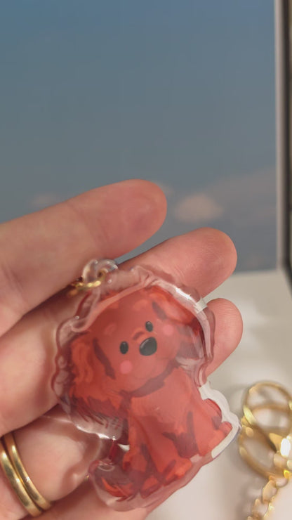 Spaniel Keychain - Red - 062