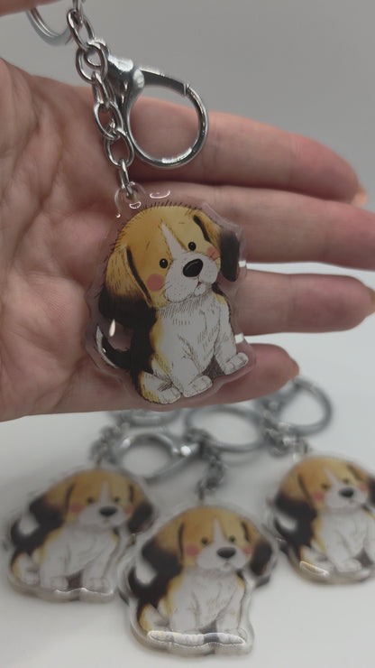 Beagle Keychain - Tricolour - 142