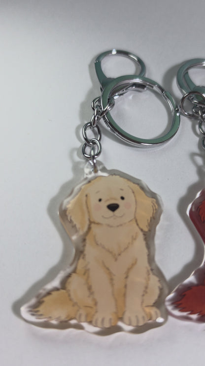Retriever Keychain - Golden - 116