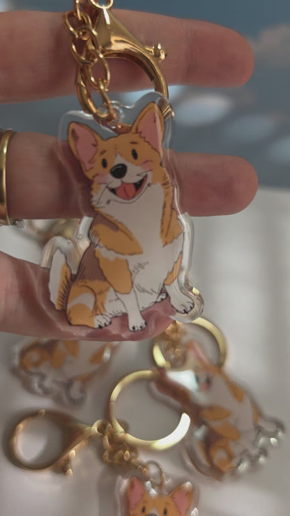Corgi Keychain - Fawn - 064