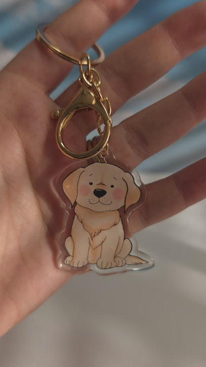 Labrador Keychain - Golden - 014