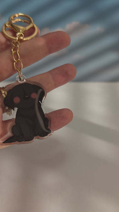 Labrador Keychain - Black - 015