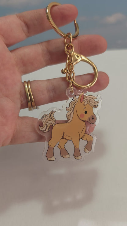 Horse Keychain - Fawn - 103