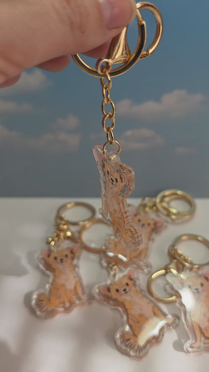 Chihuahua Keychain - Cream - 074