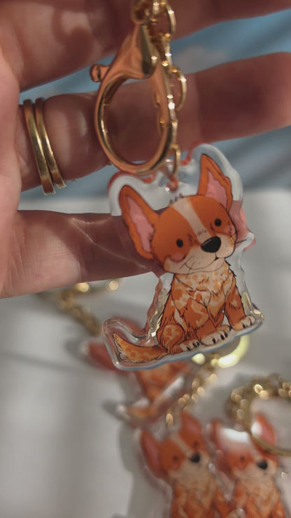 Heeler Keychain - Red - 032