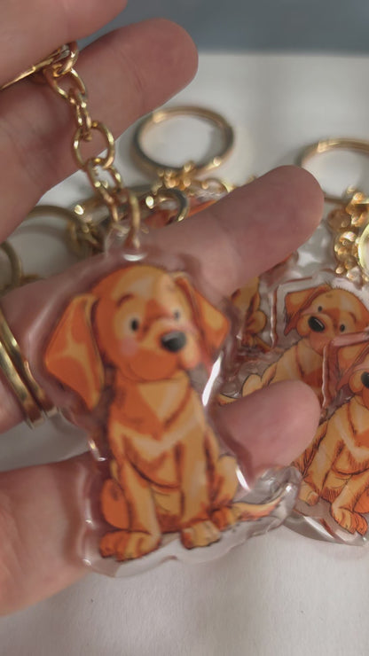 Vizsla Keychain - Golden - 067