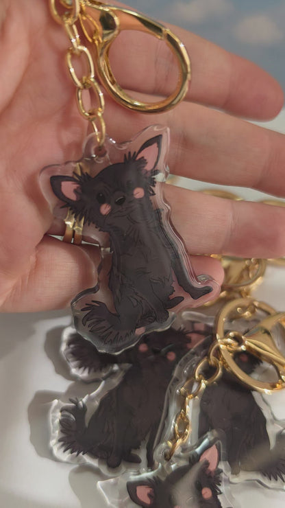 Chihuahua Keychain - Black - 075