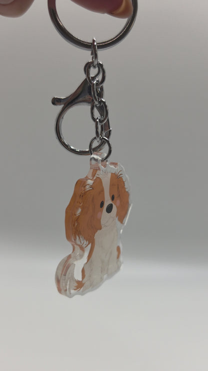 Jack Russell Keychain - Rough Coat - Tan & White - 145