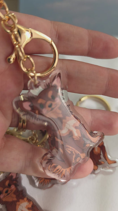 Chihuahua Keychain - Chocolate - 073