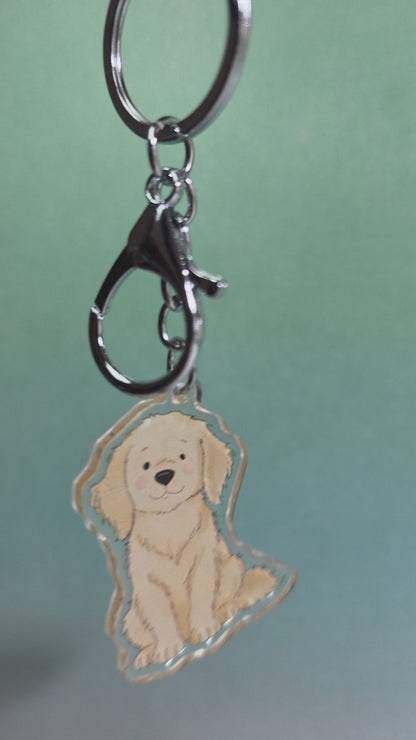 Retriever Keychain - Golden - 116