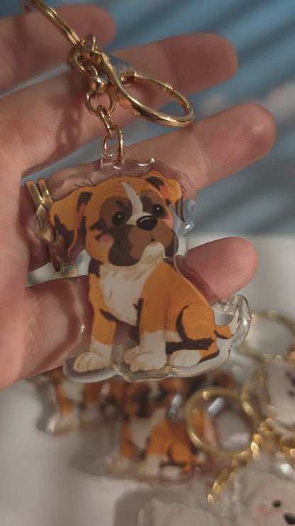 Boxer Keychain - Fawn - 037