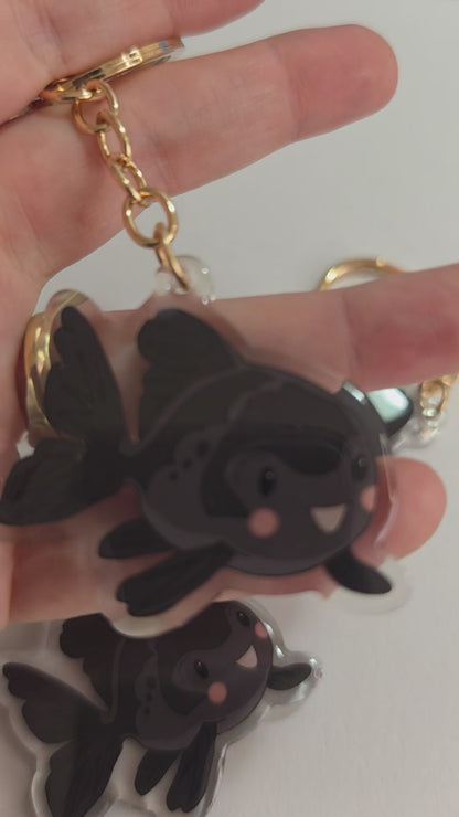 Goldfish Keychain - Black - 097