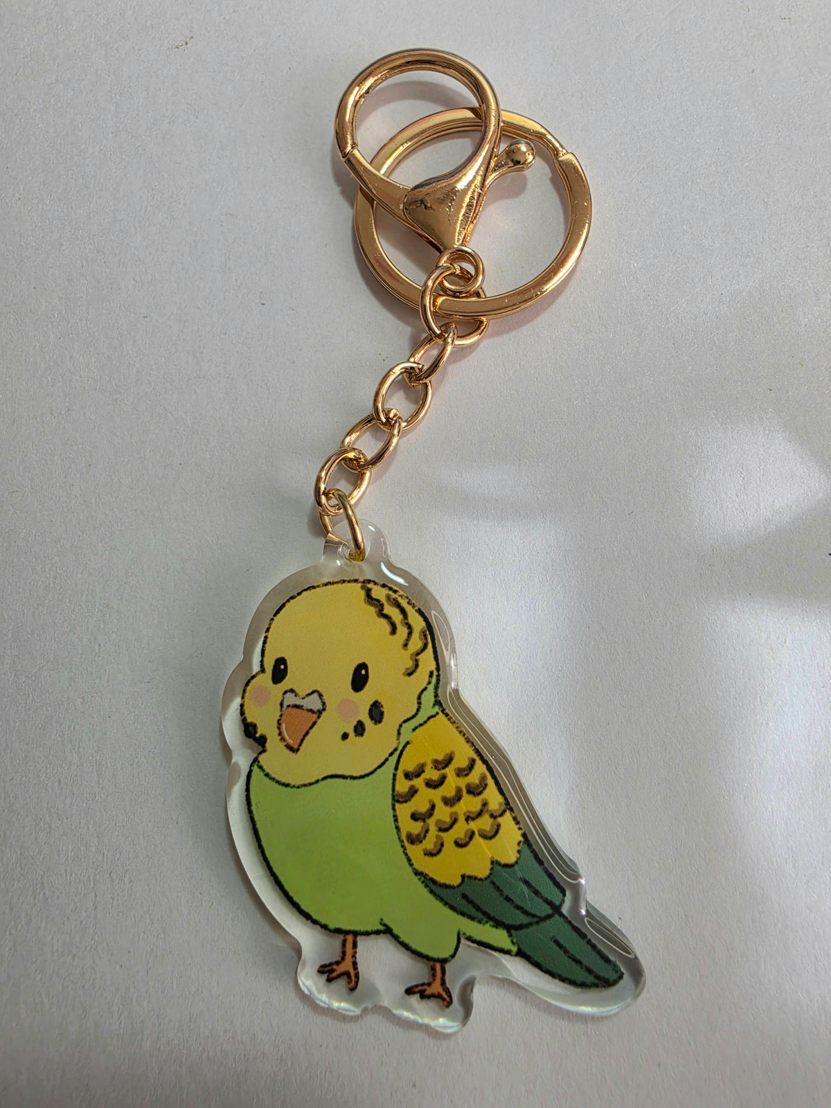 Budgie Keychain - Green - 090