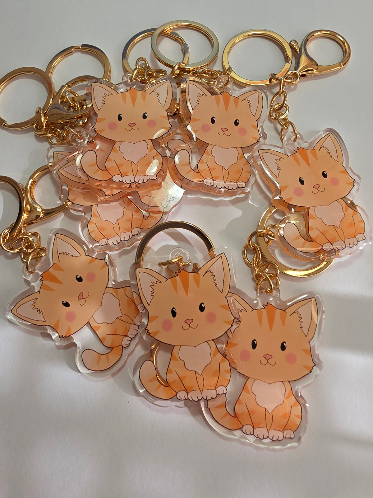 Cat Keychain - Ginger - 083