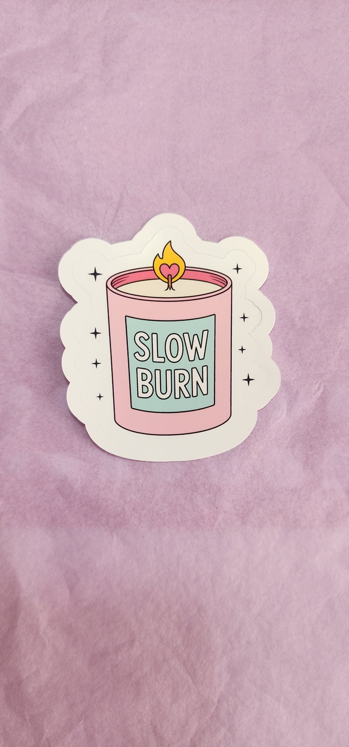 Slow Burn Candle Sticker
