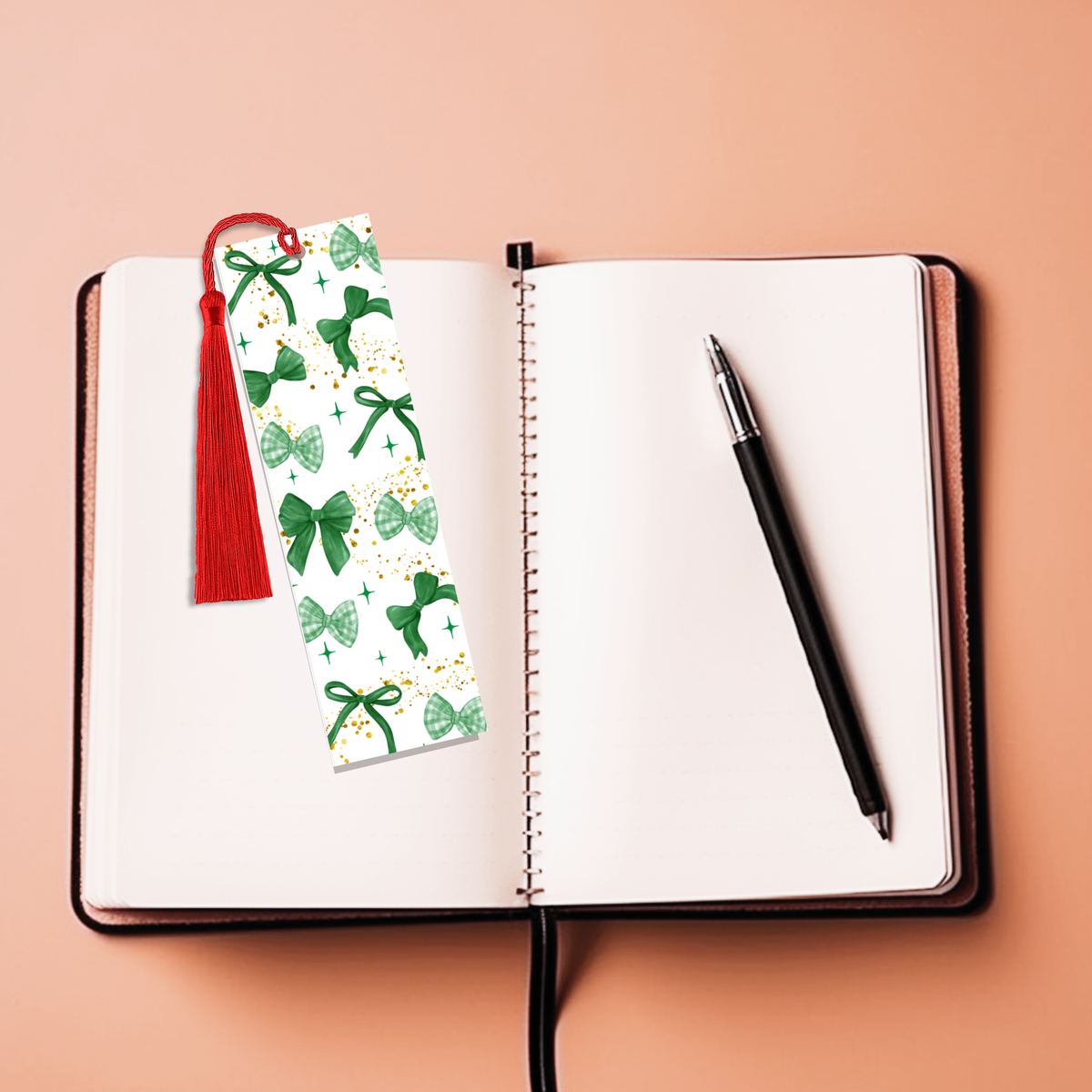 Bookmark | Green Bows