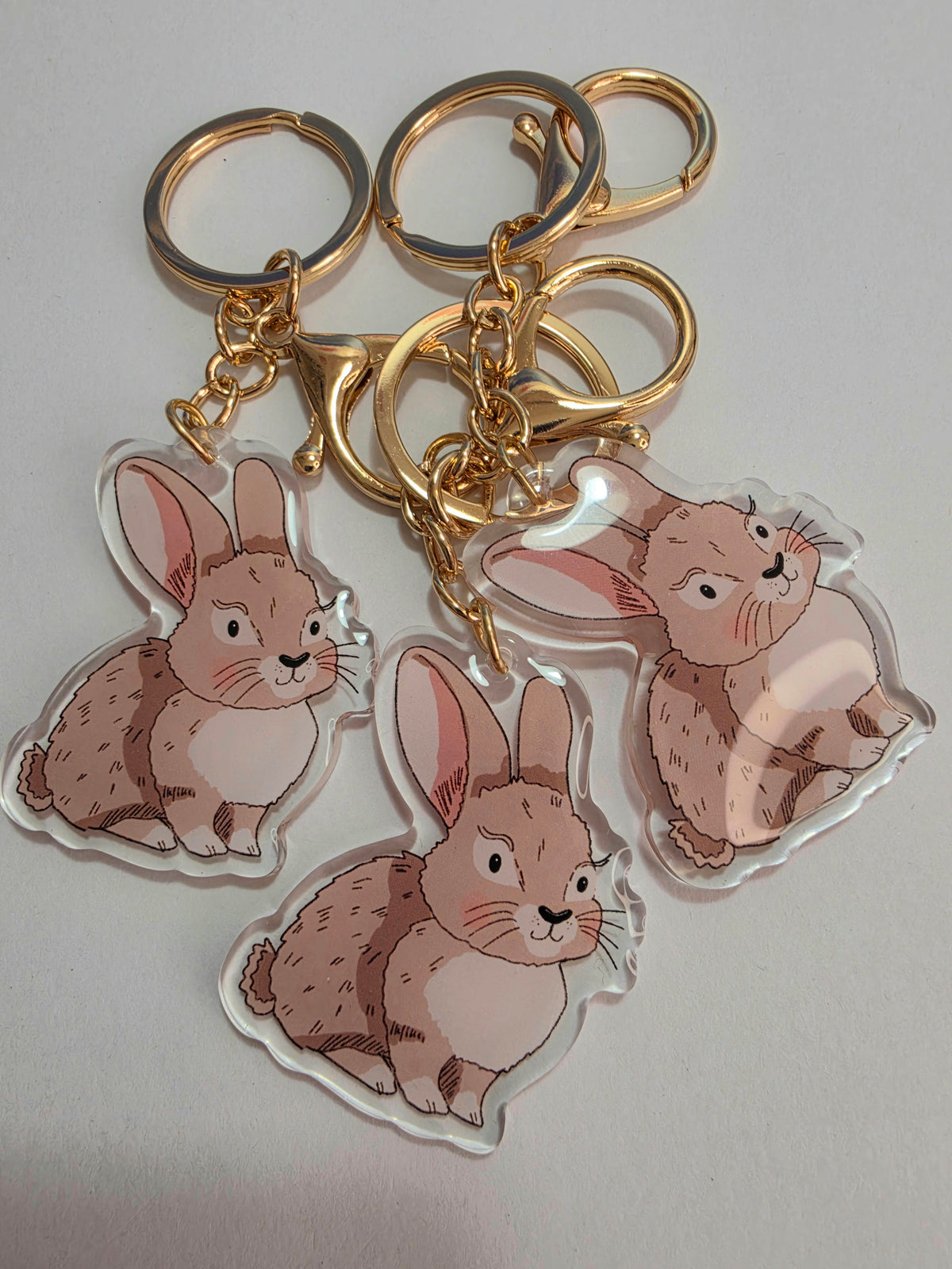 Rabbit Keychain - Brown - 106