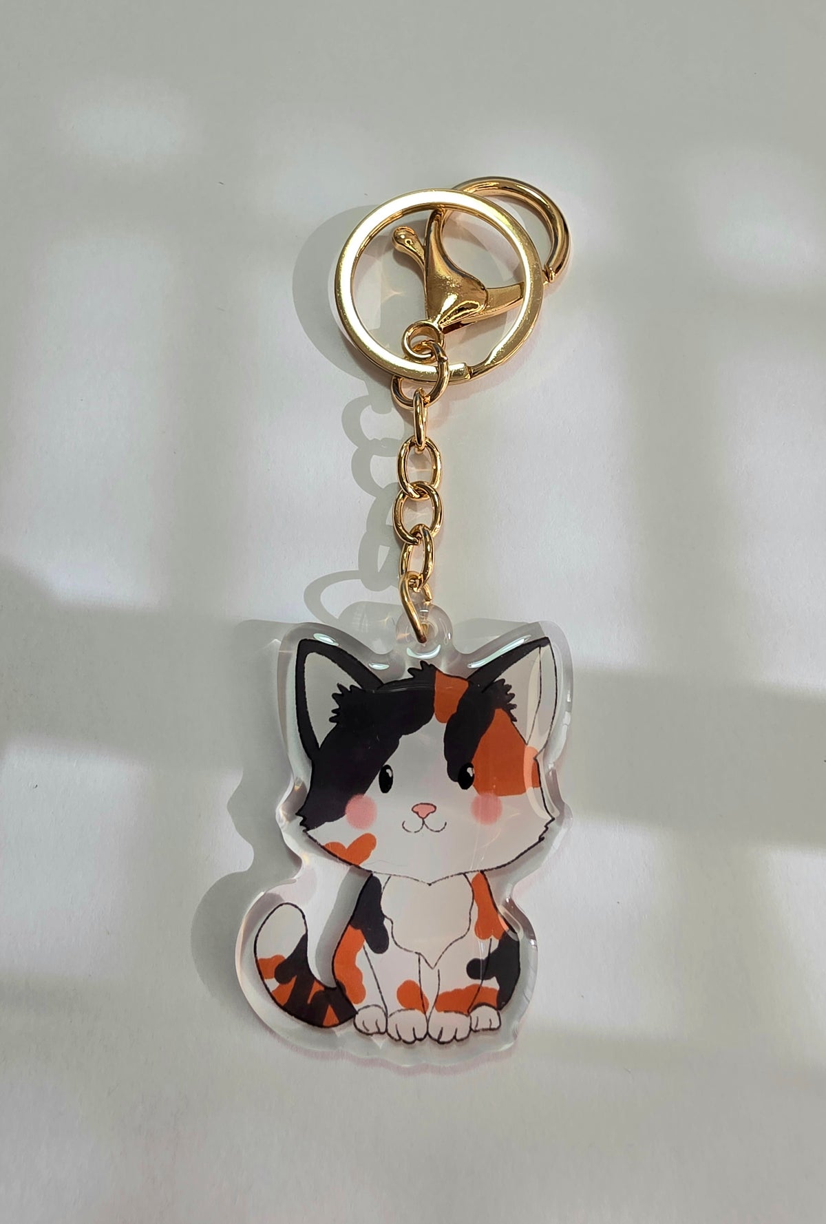 Cat Keychain - Calico - 080