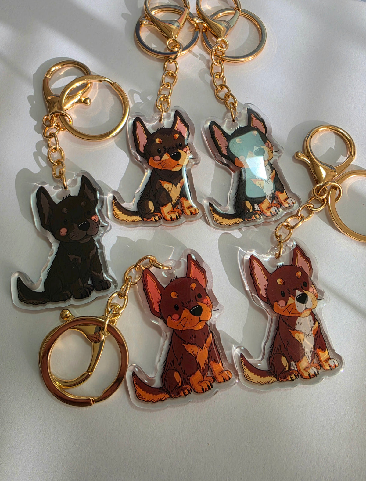 Kelpie Keychain - Black - 025