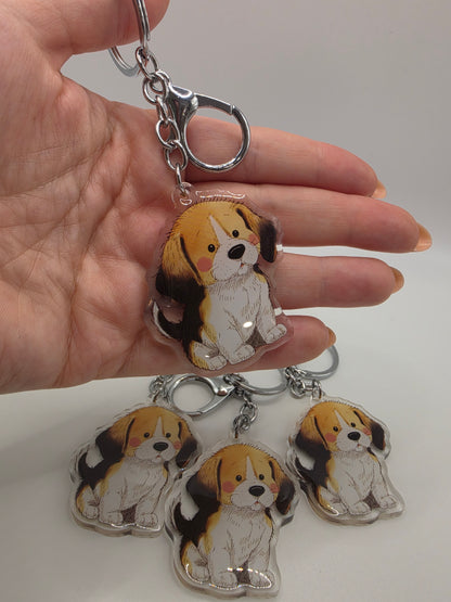 Beagle Keychain - Tricolour - 142