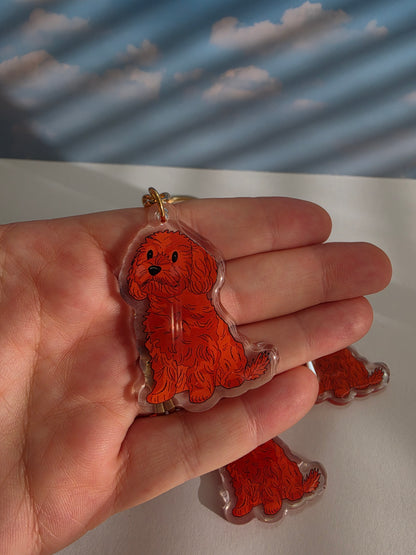 Cavoodle Keychain - Red - 018