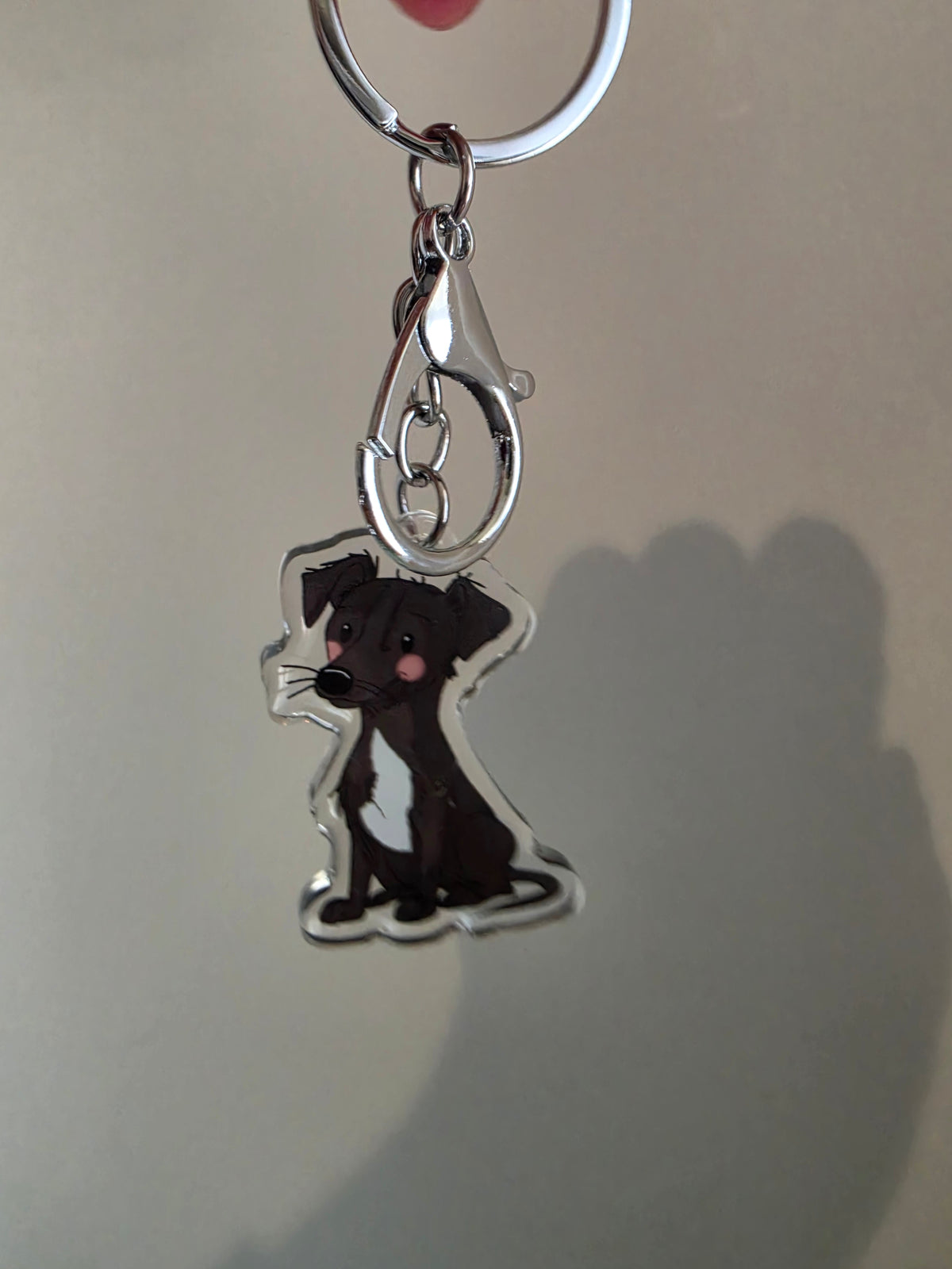 Greyhound Keychain - Black - 113