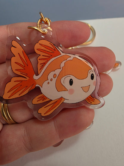Goldfish Keychain - Orange - 098