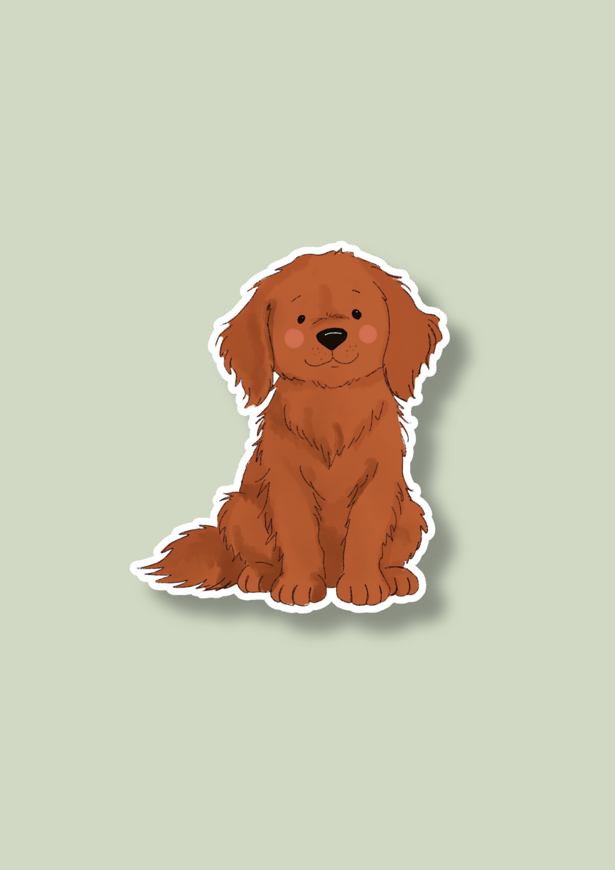Retriever Sticker - Red - 117