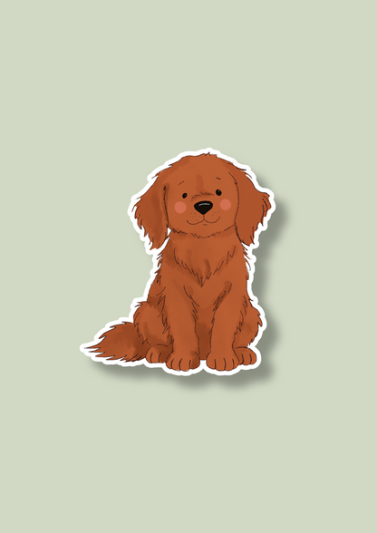 Retriever Sticker - Red - 117