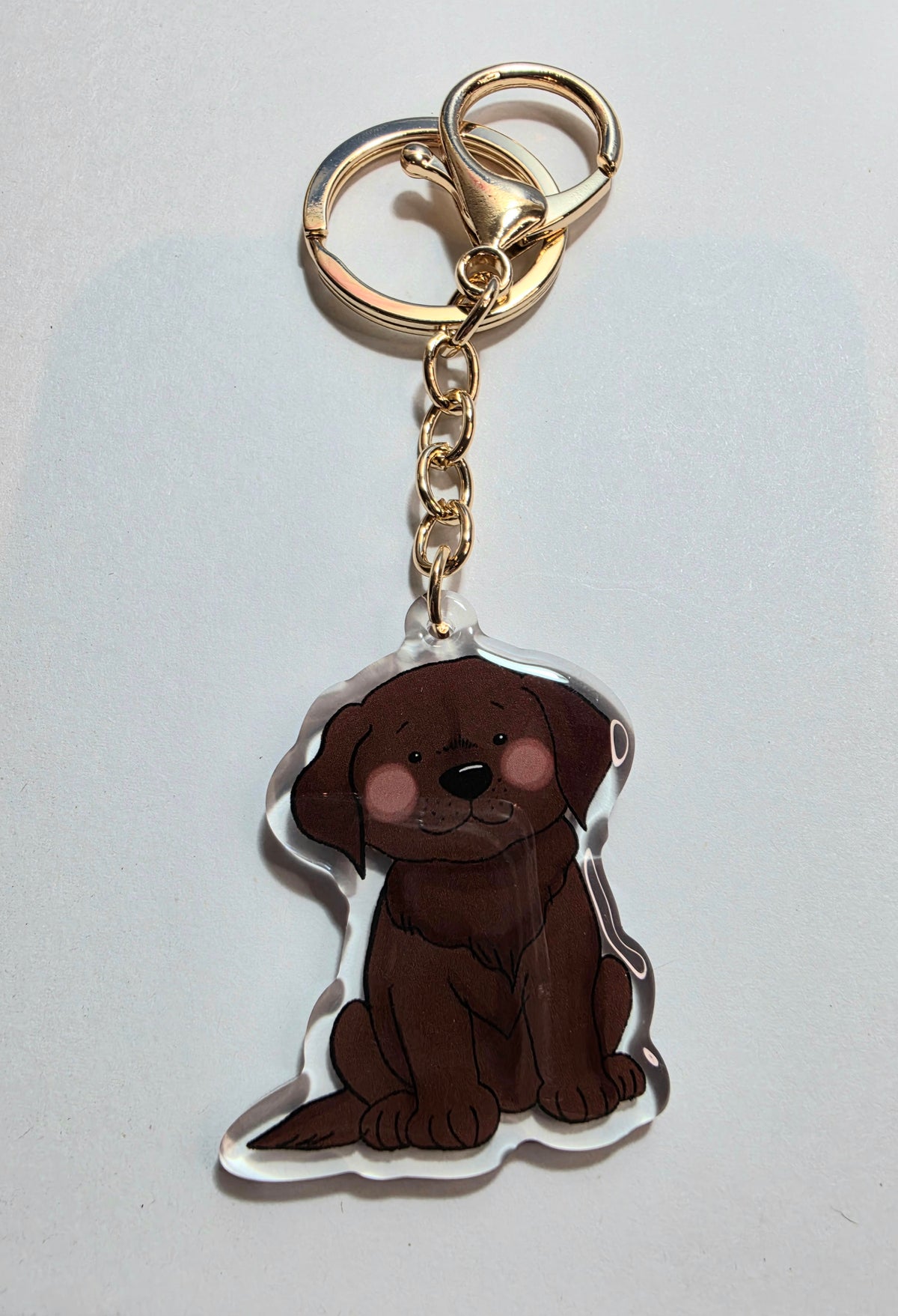 Labrador Keychain - Chocolate - 013