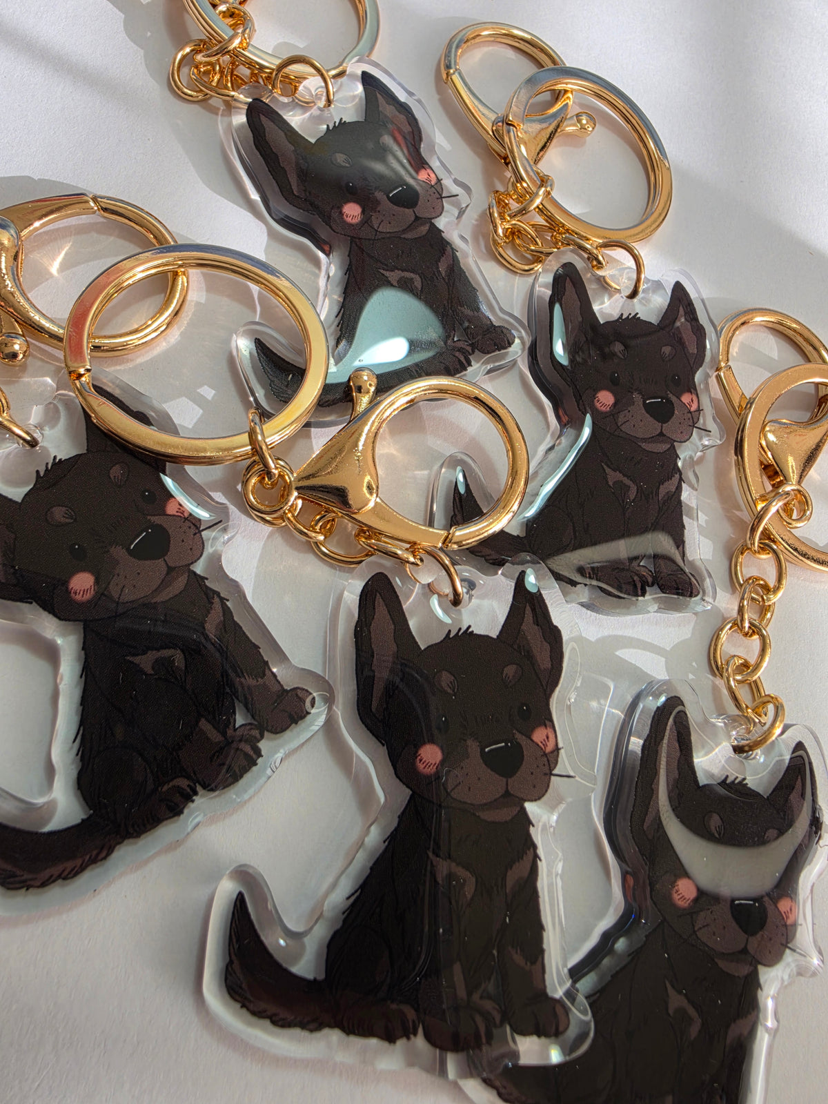 Kelpie Keychain - Black - 025