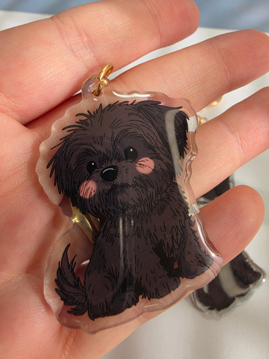 Shih Tzu Keychain - Black - 060