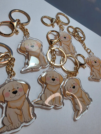 Labrador Keychain - Golden - 014