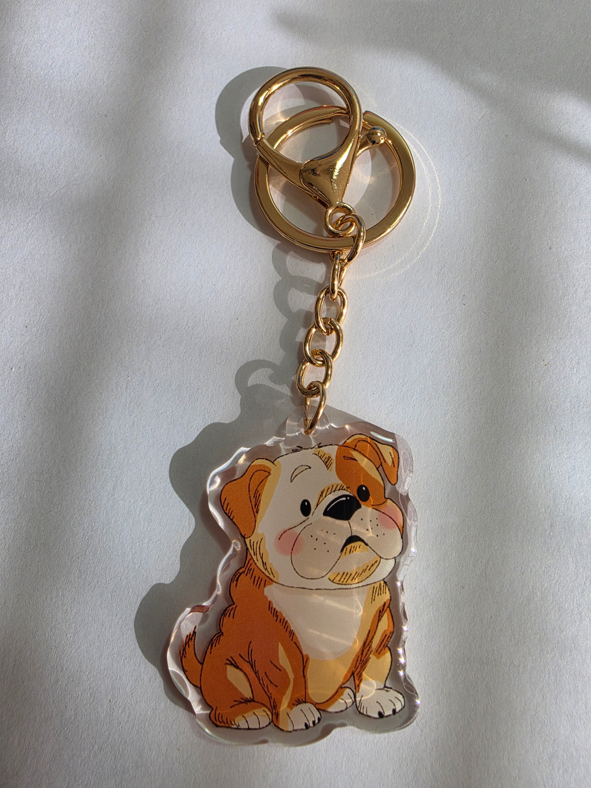 Bulldog Keychain - Fawn - 039