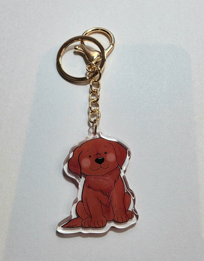 Labrador Keychain - Red - 016