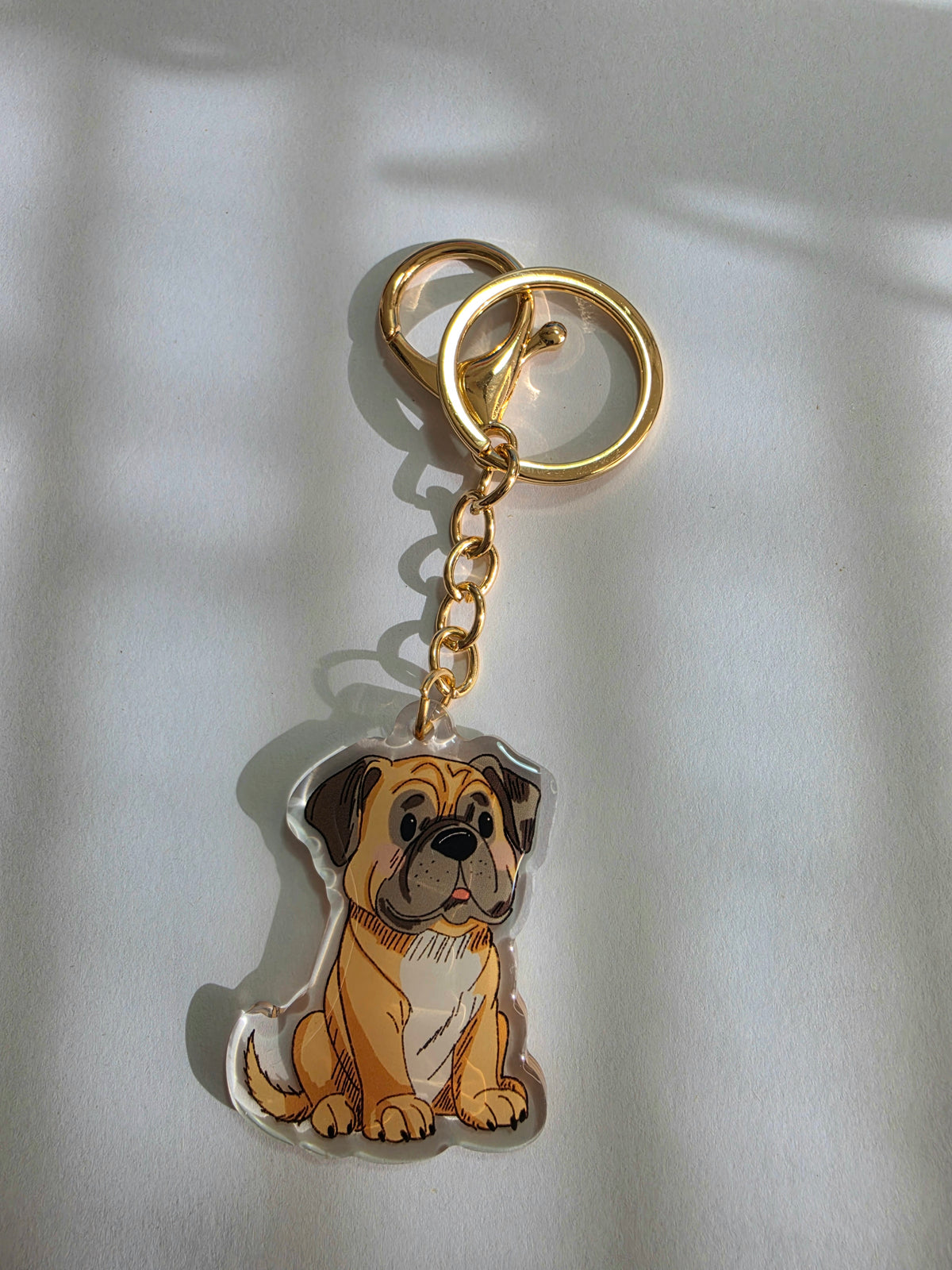 Bull Mastiff Keychain - Fawn - 041