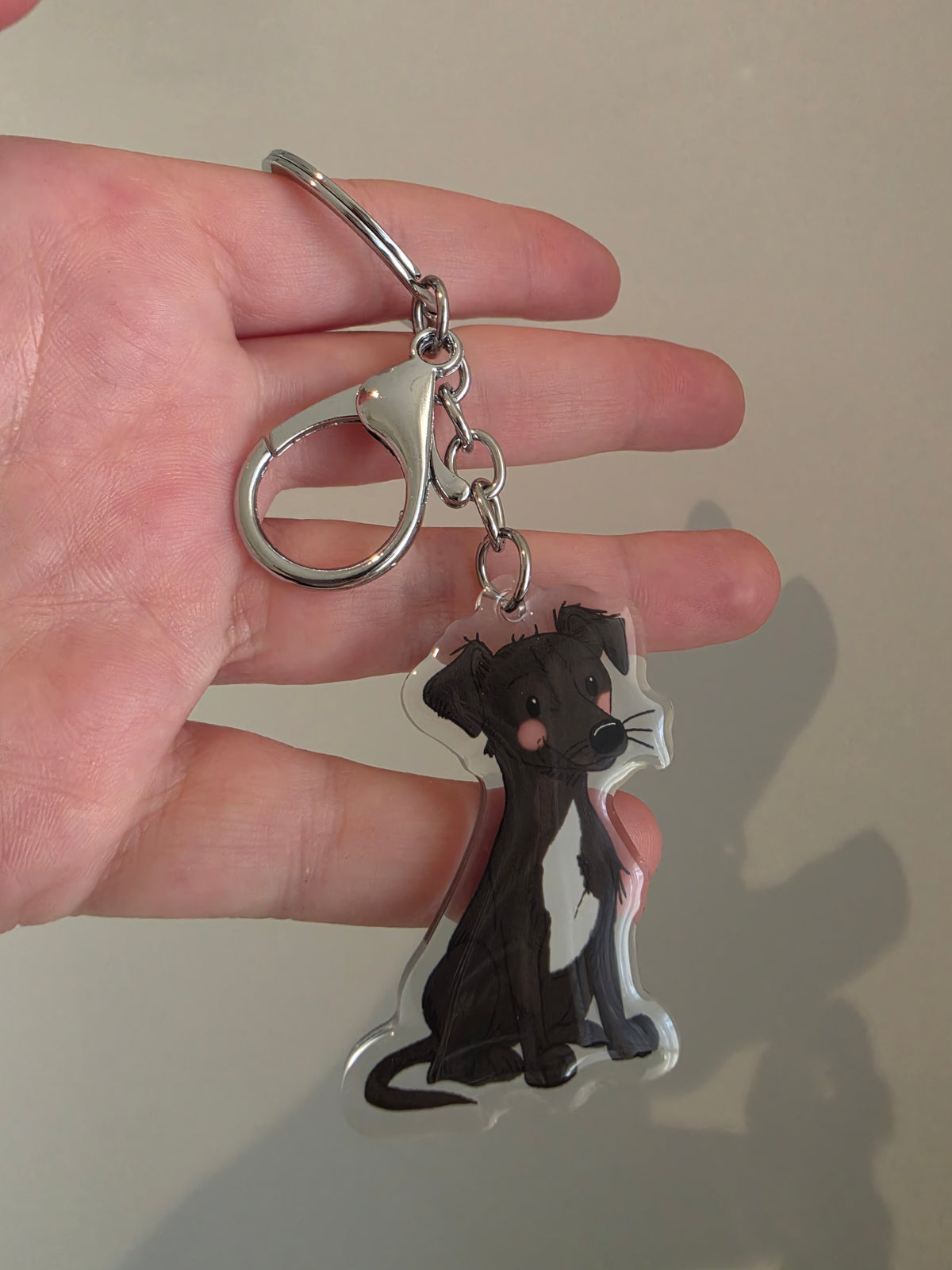 Greyhound Keychain - Black - 113