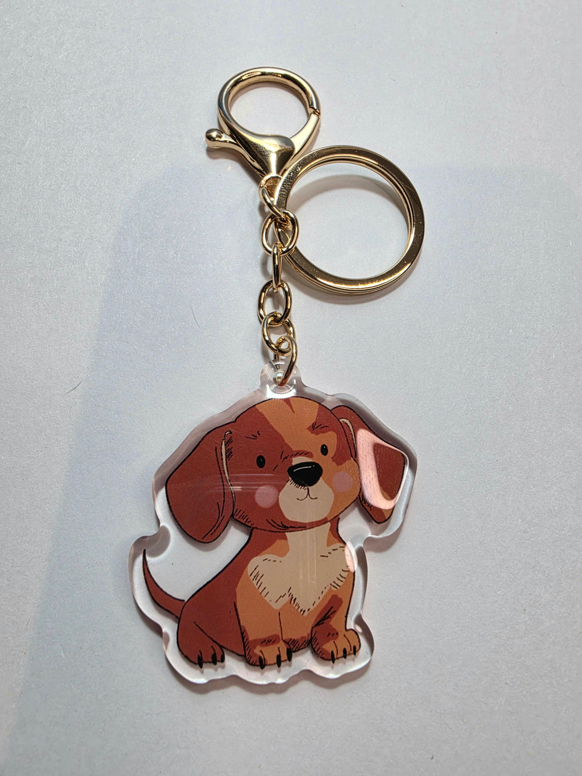 Dachshund Keychain - Red - 011