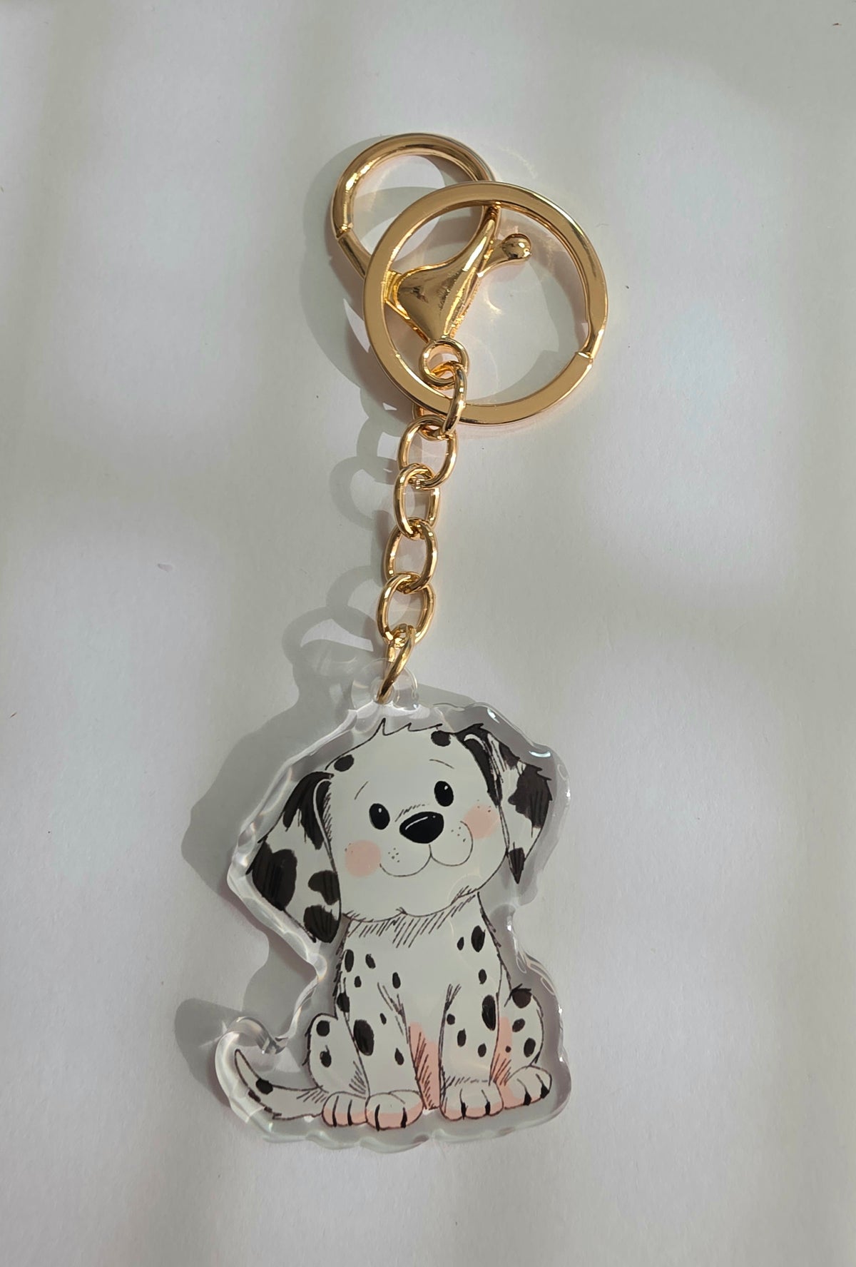Dalmatian Keychain - Black and White - 066