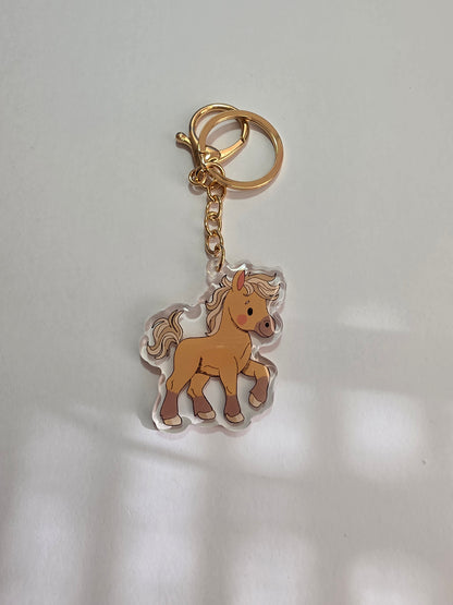 Horse Keychain - Fawn - 103