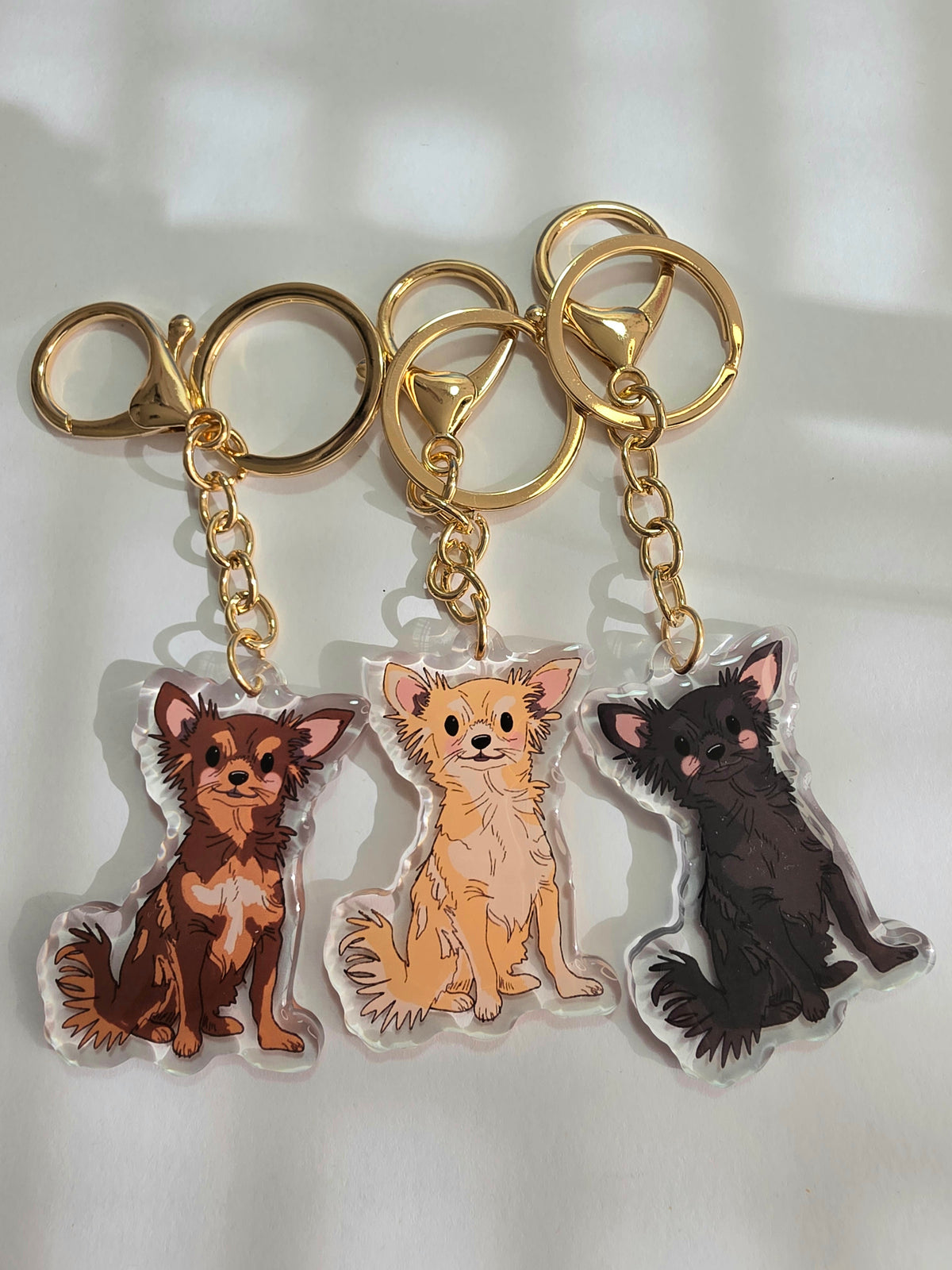 Chihuahua Keychain - Cream - 074
