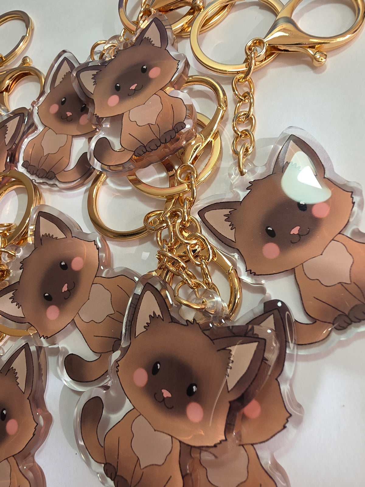 Cat Keychain - Siamese - 079