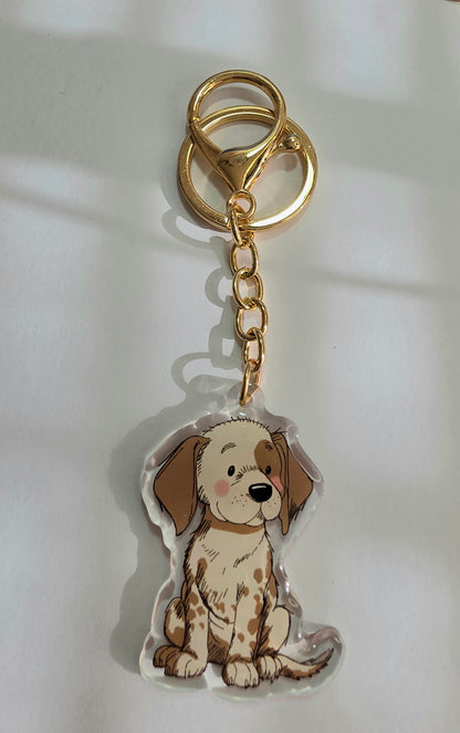Weimaraner Keychain - Grey - 068