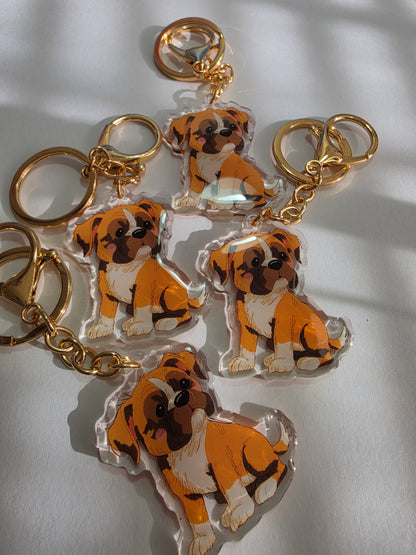 Boxer Keychain - Fawn - 037